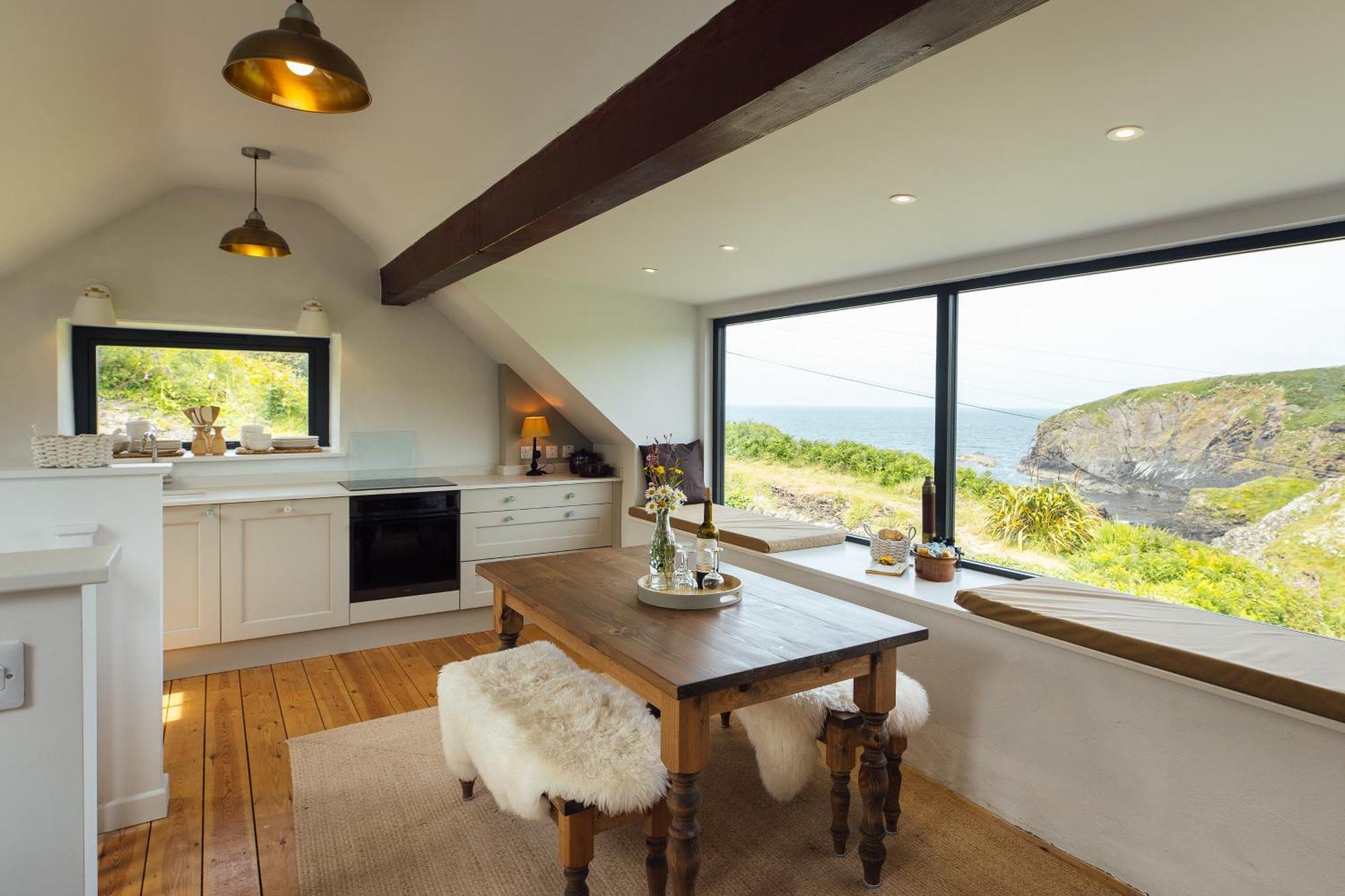 Cliff-Top Cottage On Coast Path W/Panoramic Views Trevine Extérieur photo